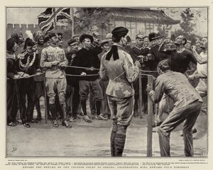 Před návratem čínského dvora do Pekingu, oslava narozenin krále Edwarda VII